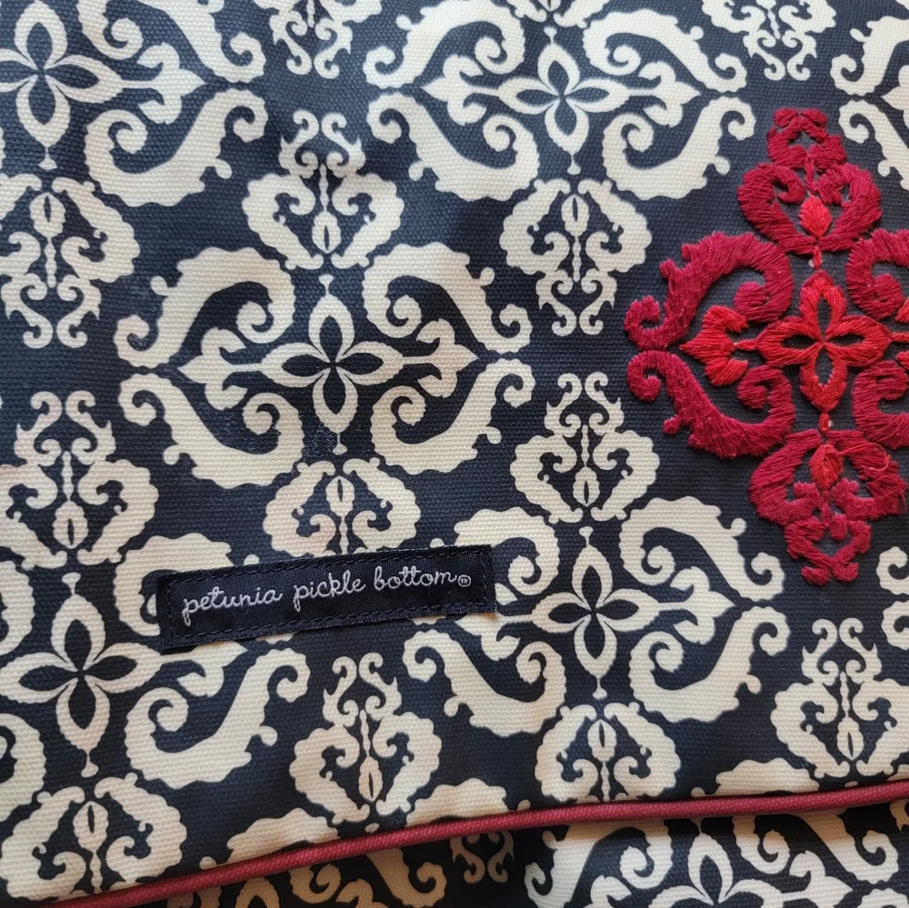 Petunia Pickle Bottom Boxy Backpack Diaper Bag in Frolicking in Fez